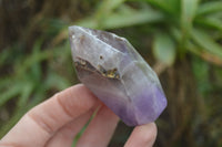 Polished Chevron Amethyst Points x 6 From Madagascar