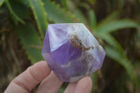 Polished Chevron Amethyst Points x 6 From Madagascar