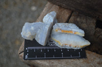 Natural Etched Blue Chalcedony Specimens x 24 From Nsanje, Malawi