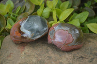 Polished On One Side Polychrome Jasper x 6 From Mahajanga, Madagascar