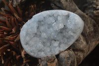 Polished Celestite Egg Geodes x 6 From Madagascar