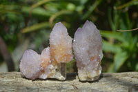 Natural Ametrine Spirit Quartz Clusters x 12 From Boekenhouthoek, South Africa