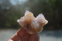 Natural Ametrine Spirit Quartz Clusters x 12 From Boekenhouthoek, South Africa