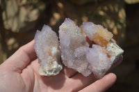 Natural Ametrine Spirit Quartz Clusters x 12 From Boekenhouthoek, South Africa