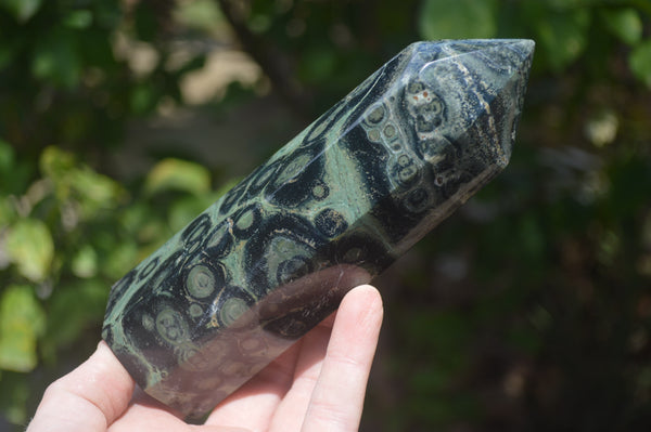 Polished Stromatolite Jasper Points x 3 From Katsepy, Madagascar