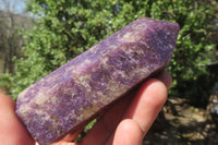 Polished Lepidolite Points x 3 From Madagascar