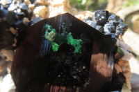 Natural Hyalite Opal Coated Black Tourmaline Specimen x 1 From Namibia