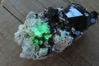 Natural Hyalite Opal Coated Black Tourmaline Specimen x 1 From Namibia