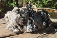 Natural Hyalite Opal Coated Black Tourmaline Specimen x 1 From Namibia