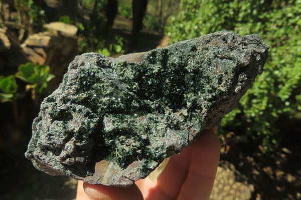 Natural Libethenite Crystals On Dolomite Matrix Specimens x 2 From Shituru, Congo