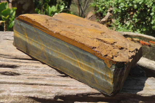 Polished Partially Blue & Gold Tigers Eye Slab x 1 From South Africa