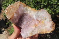 Natural Zululand Amethyst Agate Geodes x 3 from Jozini, South Africa