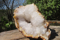 Natural Zululand Amethyst Agate Geodes x 3 from Jozini, South Africa