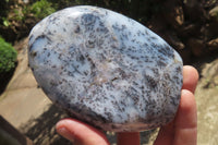 Polished Dendritic Opal Standing Free Forms x 3 From Madagascar