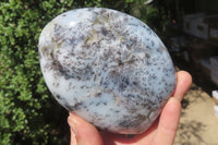 Polished Dendritic Opal Standing Free Forms x 3 From Madagascar