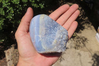 Polished Blue Lace Agate Nodules x 3 From Nsanje, Malawi