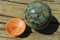 Polished Rare Emerald Mica In Matrix Sphere x 1 From Mutoko, Zimbabwe