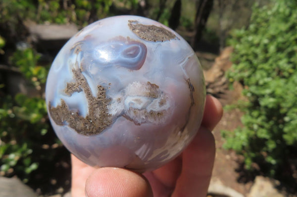 Polished Banded Agate Spheres x 6 From Madagascar