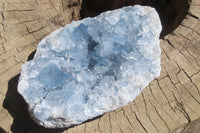 Natural Celestite Geode Specimens x 2 From Sakoany, Madagascar