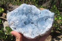 Natural Celestite Geode Specimens x 2 From Sakoany, Madagascar