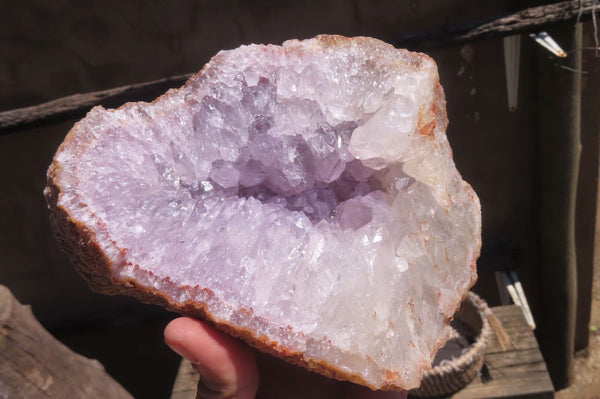 Natural Zululand Amethyst Geodes x 2 from Jozini, South Africa