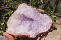 Natural Zululand Amethyst Geodes x 2 from Jozini, South Africa