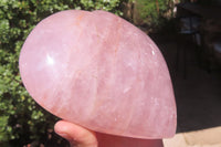 Polished Rose Quartz Gemstone Heart x 1 From Madagascar