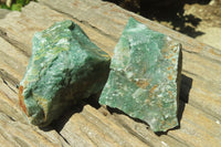 Natural Jade Cobbed Specimens x 12 From Swaziland