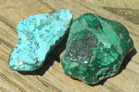 Polished Malacolla Free Forms x 2 From Kalukundi Mine, Congo