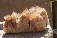 Natural Smokey Phantom Quartz Cluster x 1 From Luena, Congo