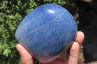 Polished Lazulite Standing Free Forms x 2 From Madagascar