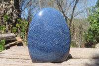 Polished Lazulite Standing Free Forms x 2 From Madagascar