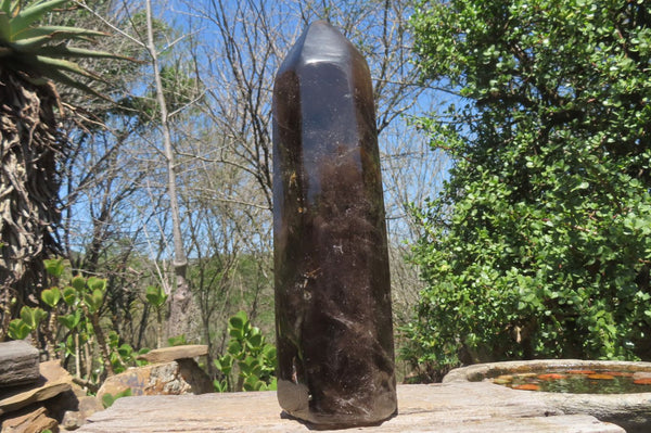 Polished Smokey Quartz Tower x 1 From Madagascar