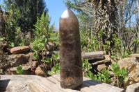 Polished Smokey Quartz Tower x 1 From Madagascar