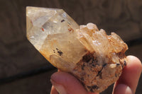 Natural Citrine Quartz Crystals x 12 From Luena, Congo