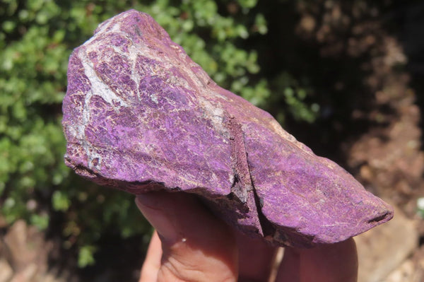 Natural Metallic Purpurite Cobbed Specimens x 6 From Erongo, Namibia