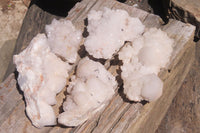 Natural Candle Quartz Clusters x 5 From Antsirabe, Madagascar