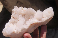 Natural Candle Quartz Clusters x 5 From Antsirabe, Madagascar