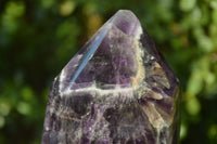 Polished Chevron Amethyst Point-Prisms x 2 from Zambia