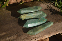 Polished Double Terminated Aventurine Crystals x 4 from Zimbabwe