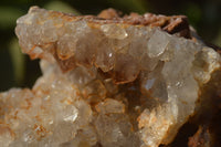 Natural Limonite Quartz Geodes x 4 From Solwezi, Zambia