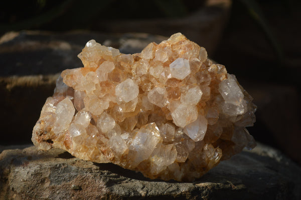 Natural Limonite Quartz Geodes x 4 From Solwezi, Zambia