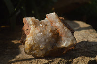 Natural Limonite Quartz Geodes x 4 From Solwezi, Zambia