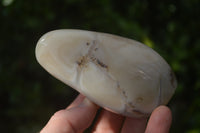 Polished Dendritic Agate Standing Free Forms x 4 From Madagascar