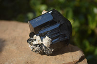 Natural Schorl Black Tourmaline Specimens x 6 From Erongo, Namibia