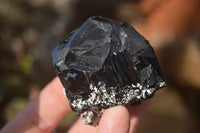 Natural Schorl Black Tourmaline Specimens x 6 From Erongo, Namibia