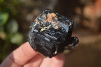 Natural Schorl Black Tourmaline Specimens x 6 From Erongo, Namibia