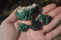 Natural Ball Malachite On Matrix Specimens x 8 From Kambove, Congo