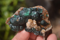 Natural Ball Malachite On Matrix Specimens x 8 From Kambove, Congo