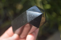 Polished Black Basalt Point-Prisms x 12 From Antsirabe, Madagascar